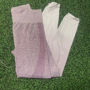 purple small leggings for girls